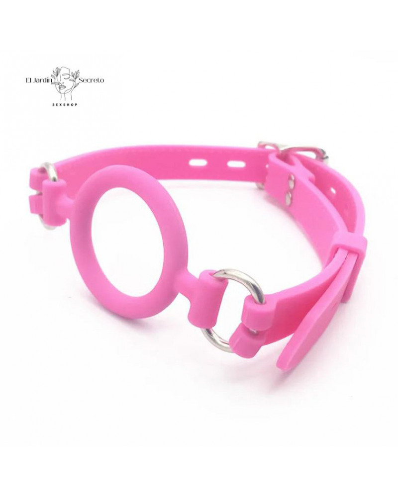 Mordaza Bucal BDSM de Silicona Ajustable para Juegos de Bondage