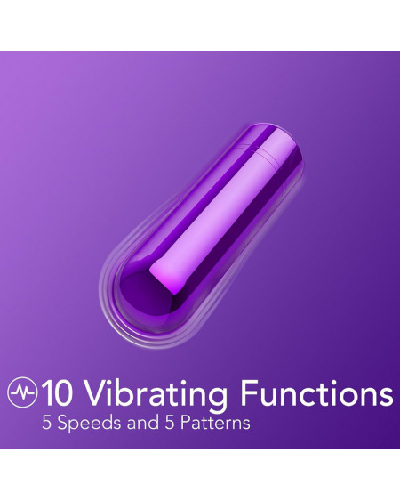 Mini Bala Vibrador Estimulador de clítoris Kool Vibes Morado