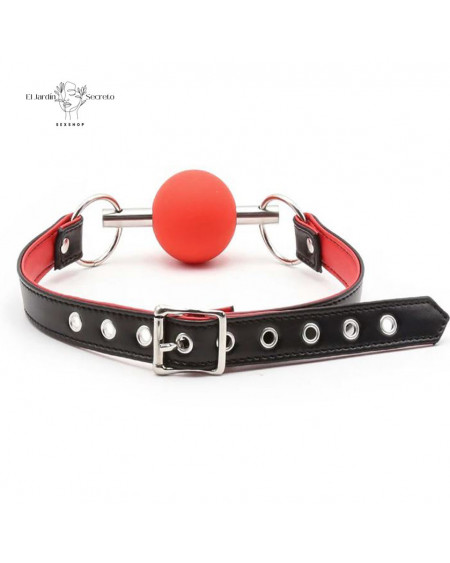 Mordaza Bola Roja BDSM con Varilla: Sumisión Extrema y Bondage🔗