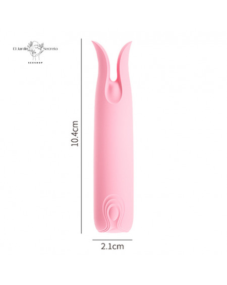 Vibrador Portátil para Clítoris y Pezones Mini Vibrador Pink LILO