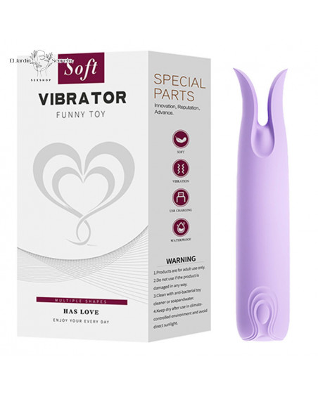 Mini Vibrador Intenso Clítoris Pezones Orgasmos Happy Clip Purple Lilo