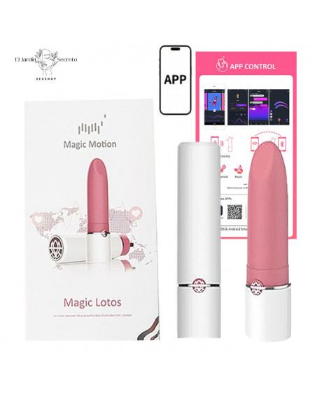 Lipstick Lotos Magic Motion Vibrador Clítoris App Android Discreto
