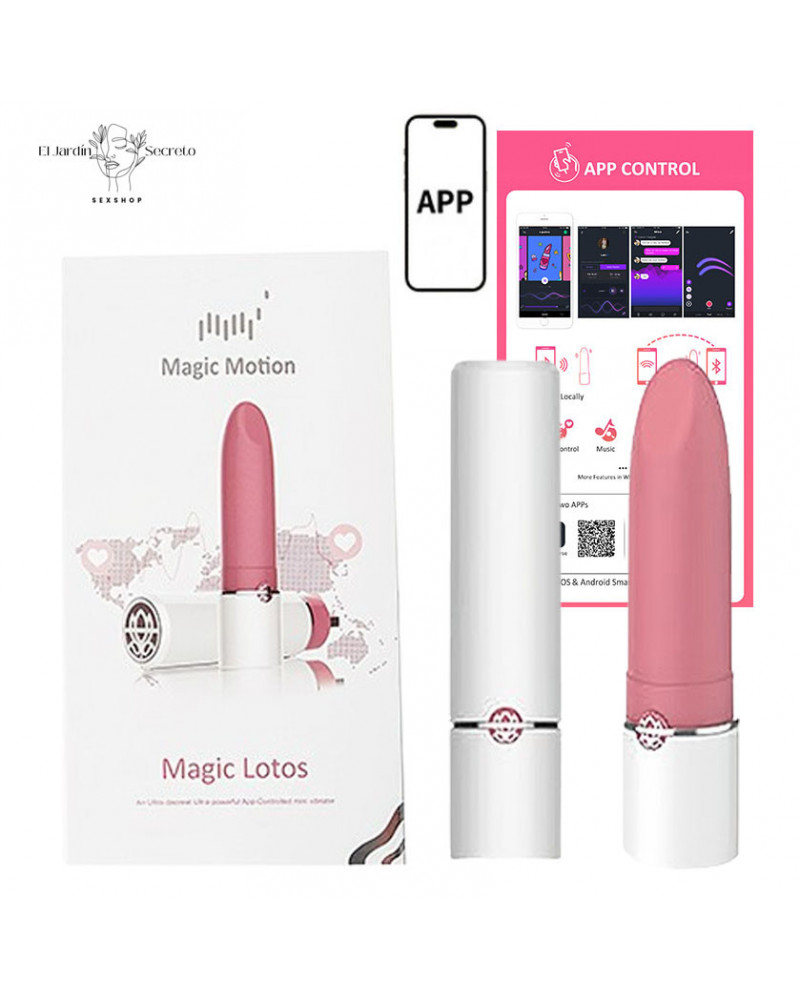Lipstick Lotos Magic Motion Vibrador Clítoris App Android Discreto