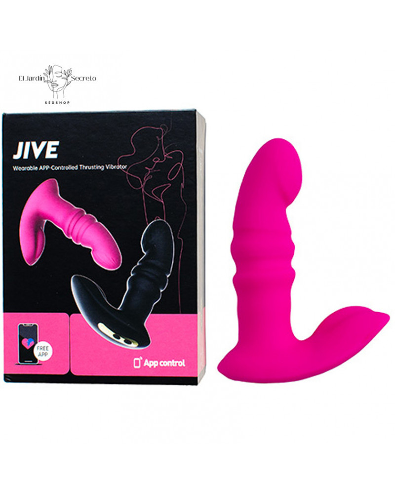 Vibrador estimulador de clítoris con penetración Punto G Jive Pink