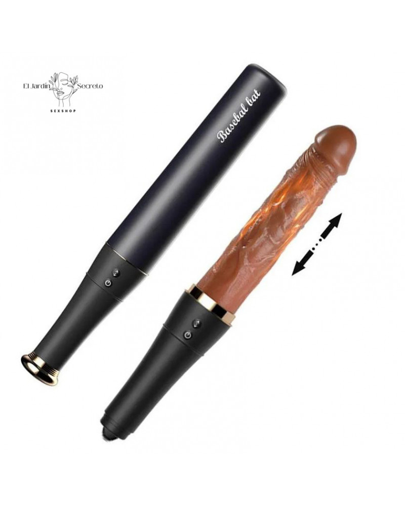 Vibrador Punto G Tipo Bate con Lengua y Calentamiento Intenso