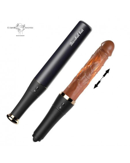 Vibrador Punto G Tipo Bate con Lengua y Calentamiento Intenso
