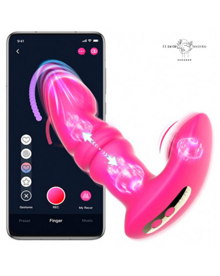 Vibrador estimulador de clítoris con penetración Punto G Jive Pink