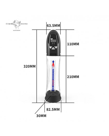 Bomba de Succión ara Pene con Agua y Presión Inteligente