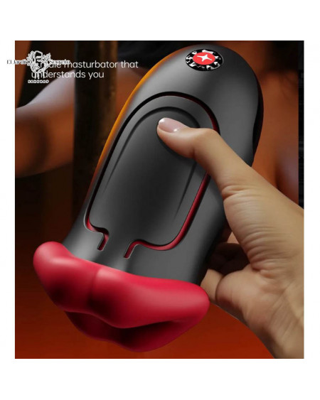 Masturbador Vibrador para Pene con Boca y lengua App Interactiva
