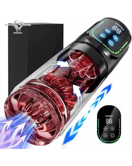 Masturbador Vibrador para pene Automático con Bomba de Vacío y LCD