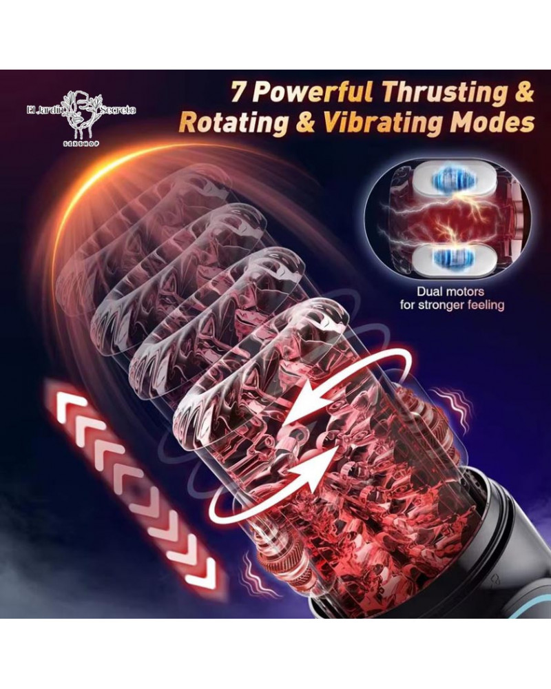 Masturbador Vibrador para pene Automático con Bomba de Vacío y LCD