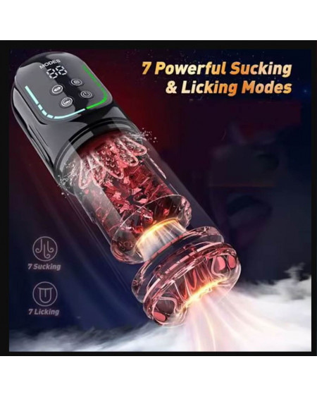 Masturbador Vibrador para pene Automático con Bomba de Vacío y LCD