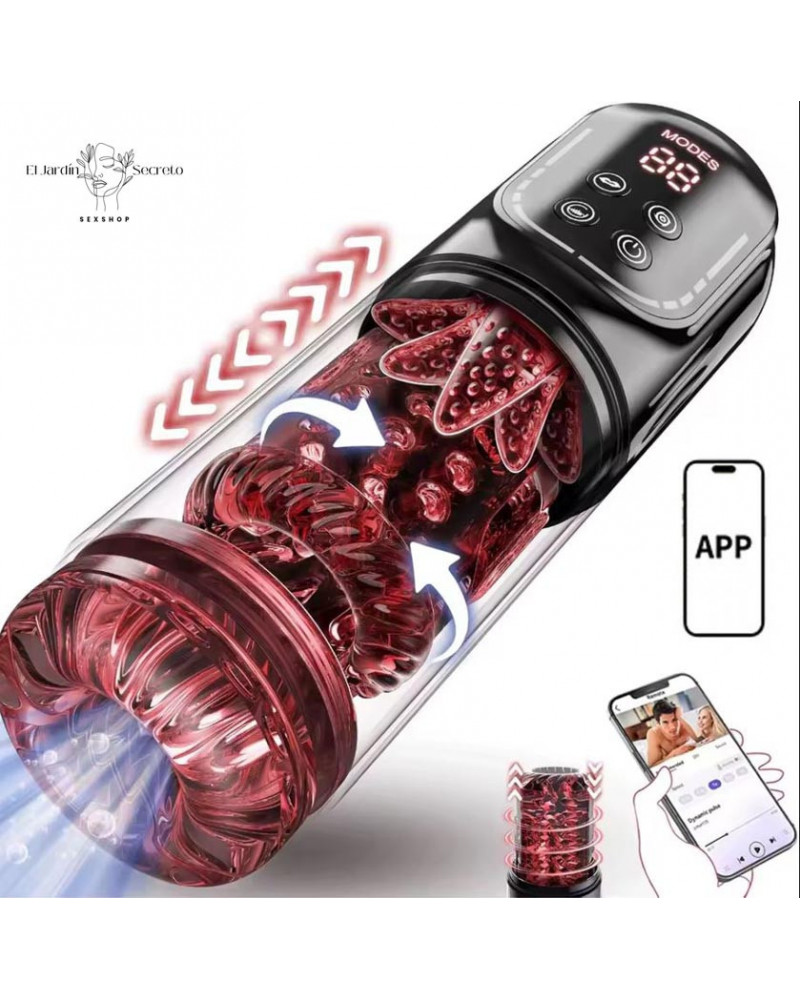 Masturbador Vibrador para pene Automático con Bomba de Vacío y LCD
