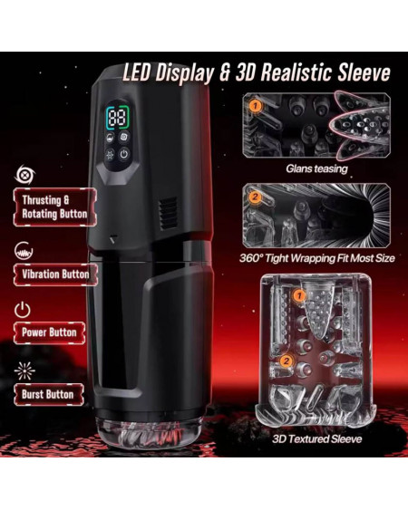 Masturbador Pene Masculino Automático con Succión 🔥 Placer Total