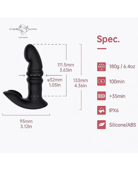 Vibrador estimulador de clítoris y Punto G Jive Black Magic