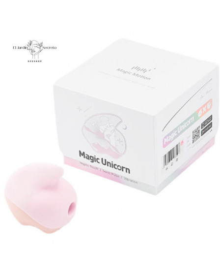 Vibrador y Succionador de Clítoris con Aplicación Unicorn Pink Magic Motion
