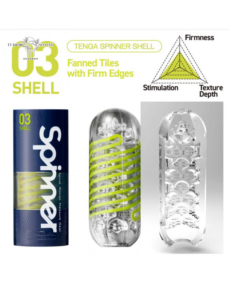 TENGA Spinner SHELL 03 Masturbador para tu pene con Giro Interno