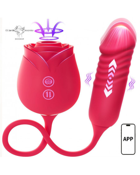 Rose Vibrador Inteligente Clítoris y Punto G 🌹 App Control