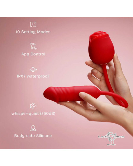 Vibrador Rose Vibrador Inteligente Clítoris y Punto G 🌹 App Control
