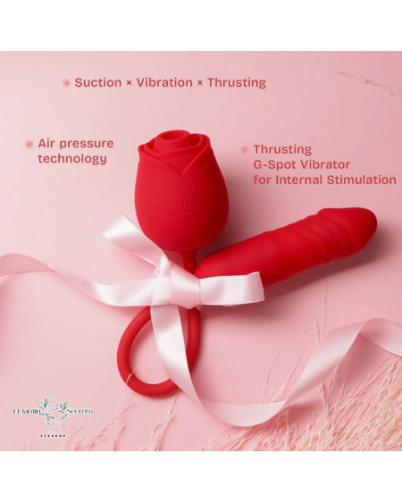 Vibrador Rose Vibrador Inteligente Clítoris y Punto G 🌹 App Control