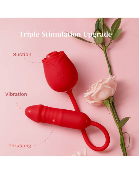 Vibrador Rose Vibrador Inteligente Clítoris y Punto G 🌹 App Control