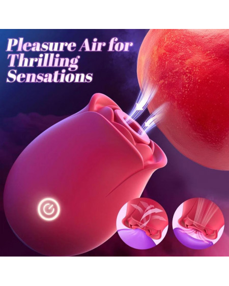 Estimulador Succionador de Clítoris Rosa App Control 🌹 Placer Total