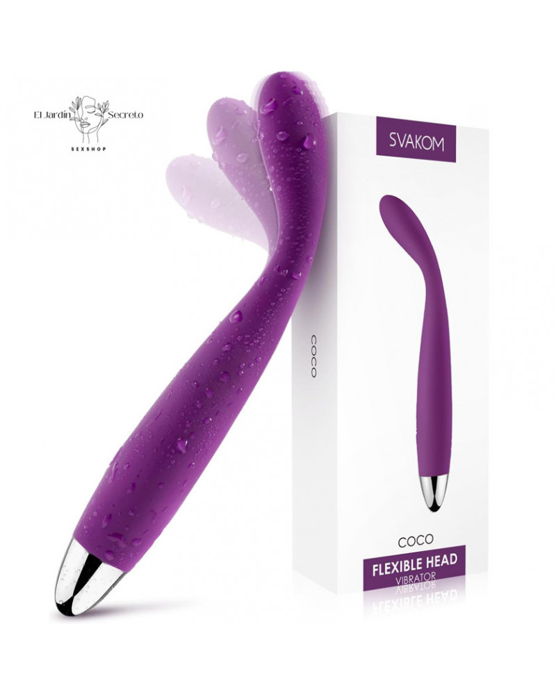 Vibrador Punto G Flexible Orgasmo SVAKOM Vibrador Coco para punto G