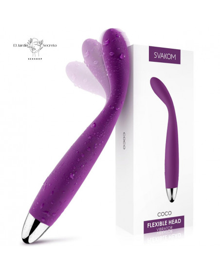 Vibrador Punto G Flexible Orgasmo SVAKOM Vibrador Coco para punto G