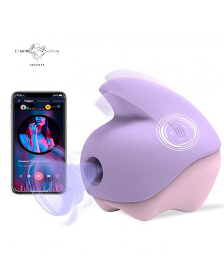 Succionador vibrador de Clítoris con Aplicación Unicorn Purple Magic Motion