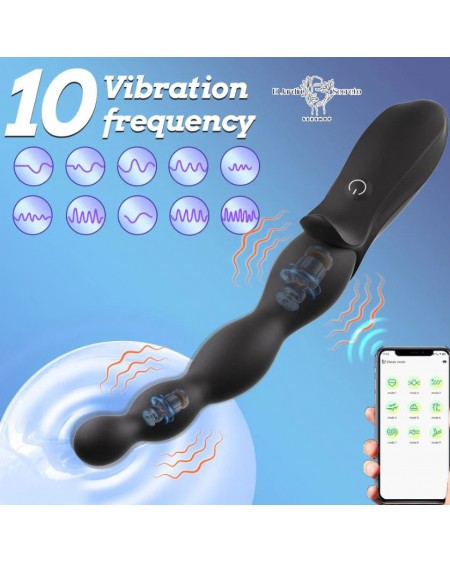 Vibrador Anal con App: Placer a Distancia y Doble Motor 🍑