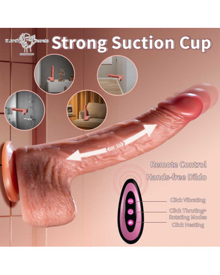 Vibrador Realista 6 en 1 con App y Empuje 🔥 ¡Compra en México!