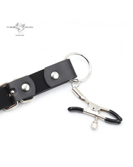 Separador de Labios Vaginales BDSM Arnés Ajustable Fetiche 😈