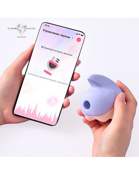 Succionador vibrador de Clítoris con Aplicación Unicorn Purple Magic Motion