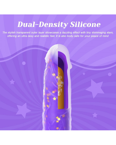 Vibrador Realista de Empuje Realismo Punto G y Calor Térmico 🔥