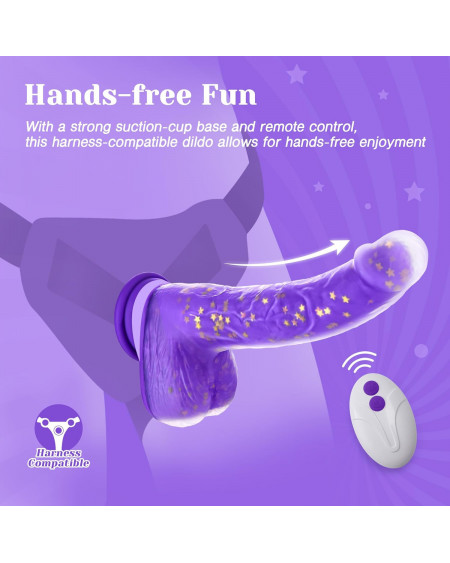 Vibrador Realista de Empuje Realismo Punto G y Calor Térmico 🔥