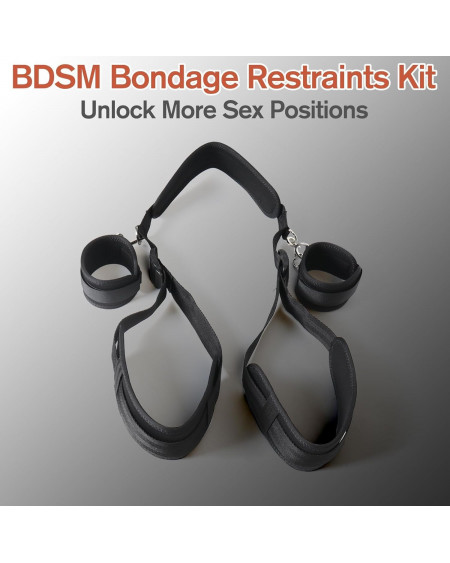 Separador de Piernas BDSM Bondage Ajustable Esposas Premium ⛓️🔥