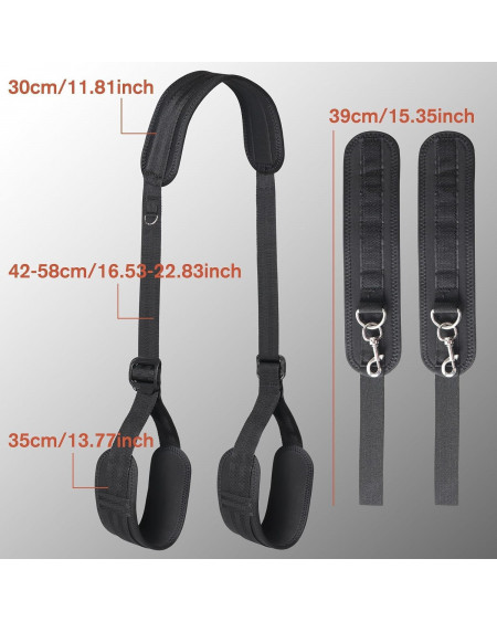 Separador de Piernas BDSM Bondage Ajustable Esposas Premium ⛓️🔥