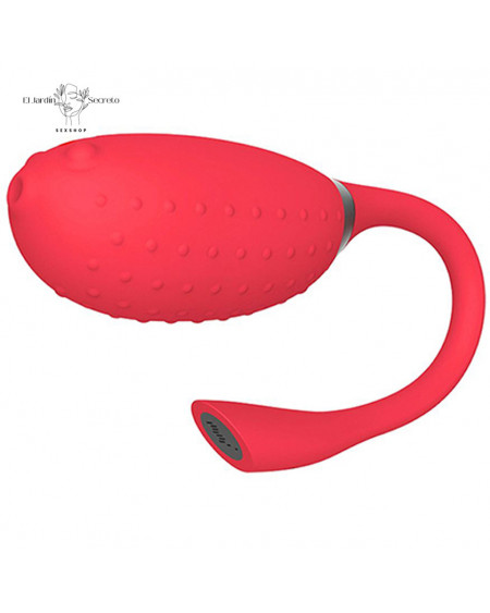 Vibrador para Clítoris y Punto G con Aplicación Fugu Red Magic Motion