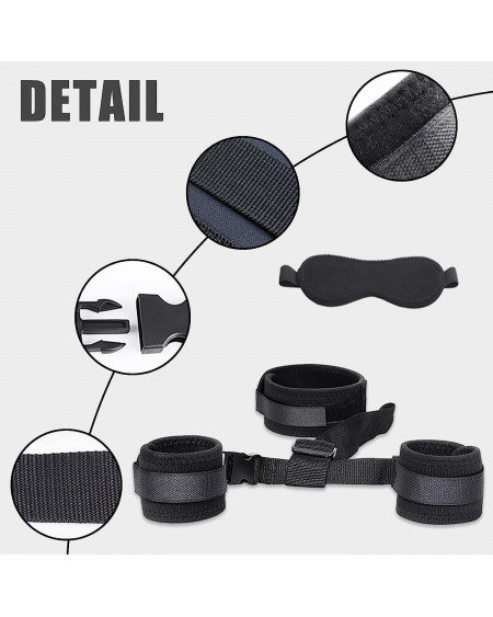 Kit BDSM Cuello a Muñeca Ajustable para Parejas ⛓️🔥