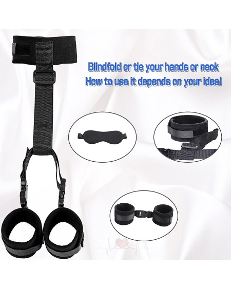 Kit BDSM Cuello a Muñeca Ajustable para Parejas ⛓️🔥