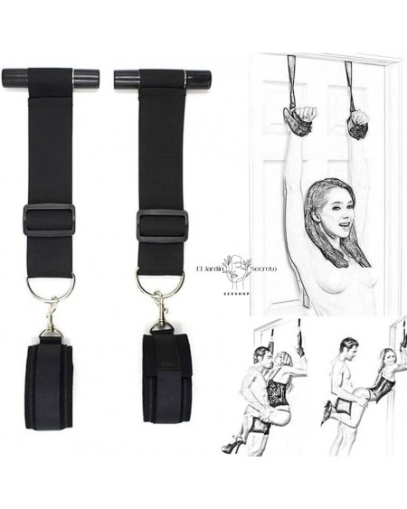 Arnés Columpio Sexual para Puerta BDSM con Esposas Juguete Posiciones Sexuales