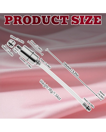 Sonda Uretral de Acero Inoxidable BDSM Masculino