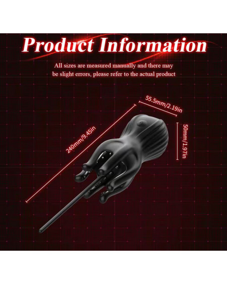 Vibrador Masculino con Sonda para Uretra BDSM Placer Extremo