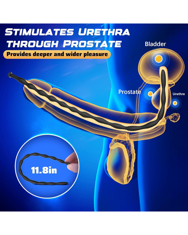 Kit de 8 Dilatadores para Uretra de Silicona Set BDSM Bondage