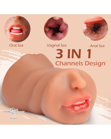 Masturbador para tu pene sexo vagina anal y oral realista