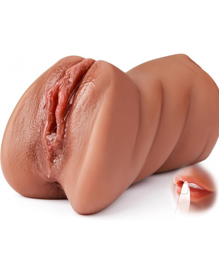 Masturbador Masculino 3 en 1 Boca Realista, Vagina y Ano Estrecho