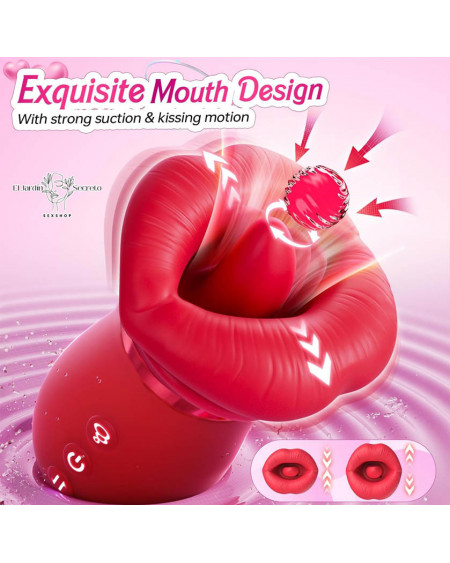Succionador vibrador para tu Clítoris con Lengua y Control App