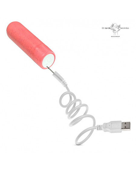 Bala Vibrador Biodegradable Eco Rechargeable Bullet Coral Blush