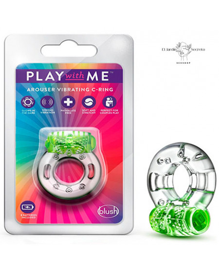 Anillo Vibrador Para Pene con estimulador Clítoris Arouser Vibrating C-Ring Green