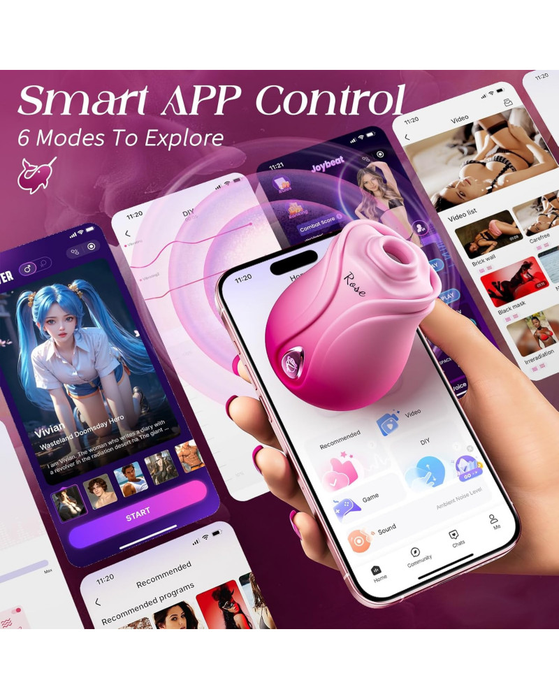 Succionador de Clítoris vibrador para clítoris Vibración Extrema y App Remota